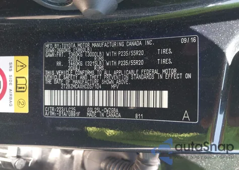 2017 Lexus Rx 350 F Sport из США, поврежденный, VIN 2T2BZMCAXHC057104